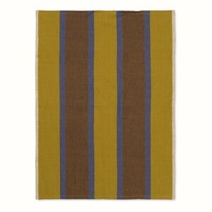 Ferm Living Hale Tea Towel Set of 4 in Lime/Bright Blue/Choco